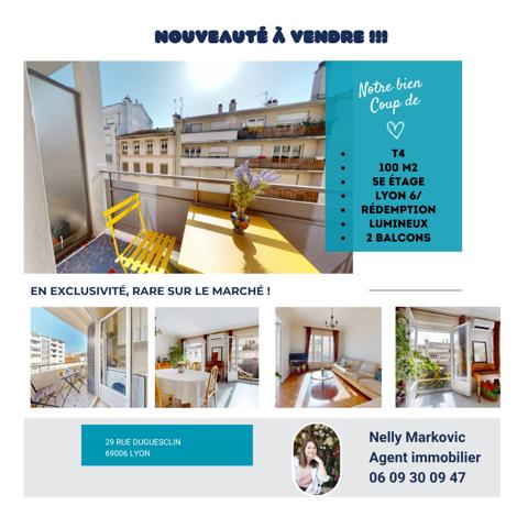 Appartement 4 pièces - 100 m² Exclusivité efficity