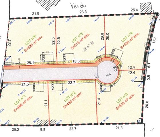 Achat terrain Varilhes - 529 m² - 65 000 €