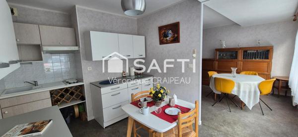 Lisère pentagone, T2 en parfait état situé en rez-de-chaussée d'une résidence avec place de parking