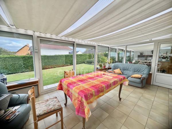 À VENDRE - SAINT MARTIN BOULOGNE - MAISON PLAIN-PIED - VERANDA - 3 CHAMBRES - GARAGE - JARDIN CLOS