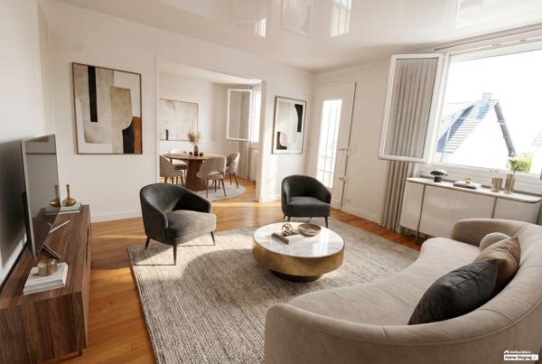 CORMEILLES-EN-PARISIS - QUARTIER CENTRE HAUT - MAISON 90 M² - 3 CHAMBRES - TERRAIN 392 M² - TERRASSE - GARAGE - PARKING - SOUS SOL -