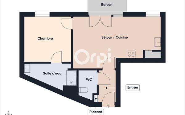 Appartement à vendre    2 pièces • 44 m2 Meudon