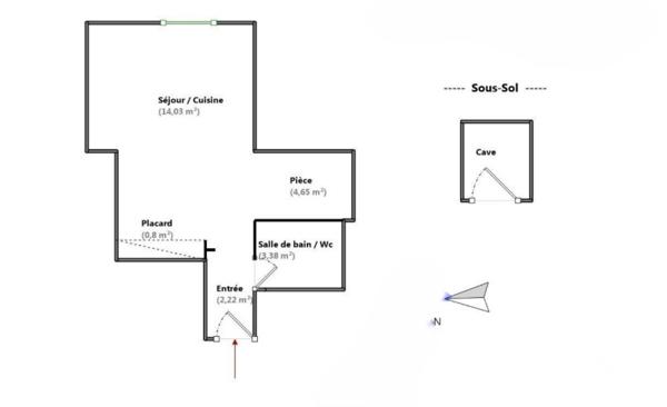 Studio à vendre 25 m² Montmorency