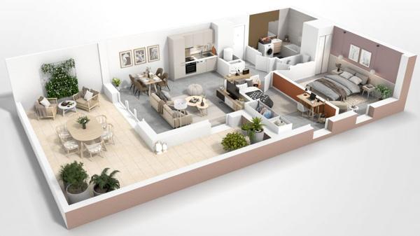 Appartement Beziers 3 pièce(s) 65.61 m2