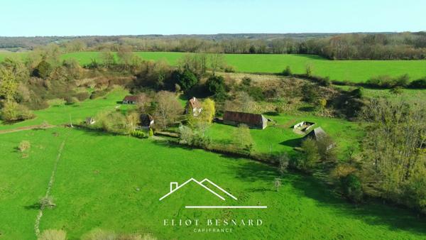 Maison de caractère avec dépendances à vendre 5 pièces GRANDCHAMP LE CHATEAU (14)