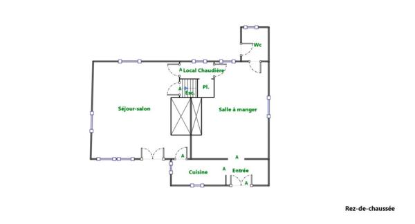 Maison de caractère avec dépendances à vendre 5 pièces GRANDCHAMP LE CHATEAU (14)