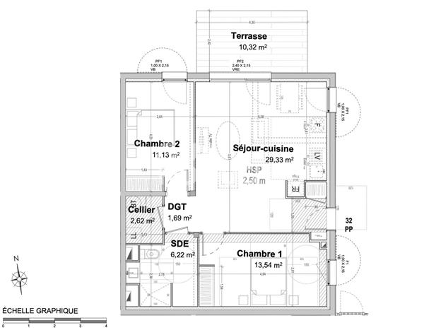 TOSSE - Appartement T3 neuf avec jardin privatif