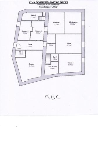 A vendre Bretagne- Finistère sud- Douarnenez-Immeuble à rénover vue mer