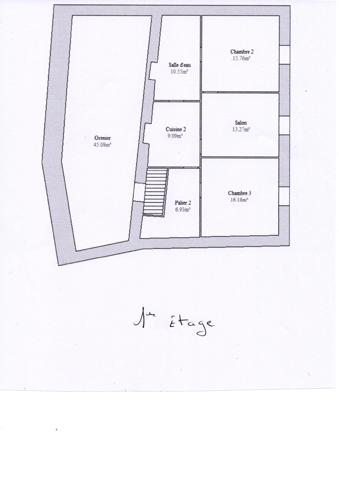 A vendre Bretagne- Finistère sud- Douarnenez-Immeuble à rénover vue mer