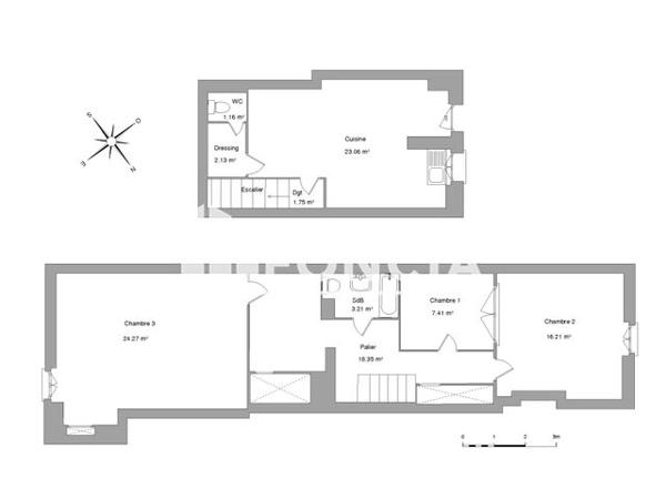 Location Maison 3 pièces 97.6 m² - 23-25 rue du collège Villeneuve Sur Lot 47300