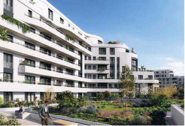 appartement T2 neuf à vendre COLOMBES (92), surface habitable 41,80 m2 + terrasse et jardin de 33 m2