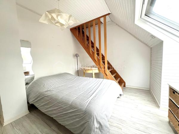Et si vous profitiez d’un environnement verdoyant et paisible tout en restant à proximité de la ville ?
Bienvenue à l’orée de la Sologne, à Orléans, dans cette agréable maison d’environ 105 m², édifiée sur une parcelle de 310 m². Ici, vous profiterez d’un véritable écrin de nature, entouré d’arbres, bercé par le chant des oiseaux et où il n’est pas rare d’apercevoir quelques écureuils… Un cadre de vie privilégié pour les amoureux de calme et de nature, sans renoncer à la proximité des commodités.

La maison se compose, au rez-de-chaussée, d’une entrée avec placard de rangement, de WC indépendants, puis d’une belle pièce de vie chaleureuse et lumineuse, agrémentée d’une cheminée à foyer ouvert et donnant directement sur le jardin. Pour votre confort, la pièce de vie bénéficie également de la climatisation.

Vous découvrirez également une cuisine aménagée et équipée, complétée par une arrière-cuisine, ainsi qu’un accès au garage.
À l’étage, l’espace nuit propose trois chambres, dont la chambre principale climatisée, un espace bureau pouvant être aménagé selon vos besoins, une salle d’eau, un dressing ainsi que des WC indépendants, apportant un confort supplémentaire au quotidien.

La maison est mitoyenne d’un seul côté, uniquement par le garage, offrant ainsi davantage de tranquillité.

Le véritable plus ? La copropriété propose également l’accès à une piscine ainsi qu’à un terrain de tennis, parfaits pour profiter de moments de détente et de loisirs en famille ou entre amis.

Une maison idéale pour ceux qui recherchent un cadre de vie au vert, aux portes de la ville, avec des prestations rares telles qu’une piscine et un terrain de tennis.

Aucun travaux à prévoir !