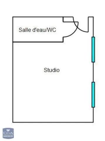 Appartement à vendre 1 pièce 14.01m²