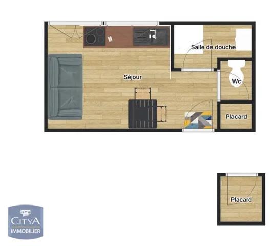 Appartement à louer 1 pièce 16.69m² Rouen (76000)