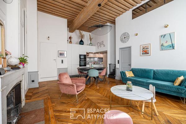 Esprit canut et lignes contemporaines à proximité des quais du Rhône