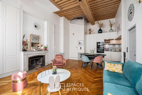 Esprit canut et lignes contemporaines à proximité des quais du Rhône