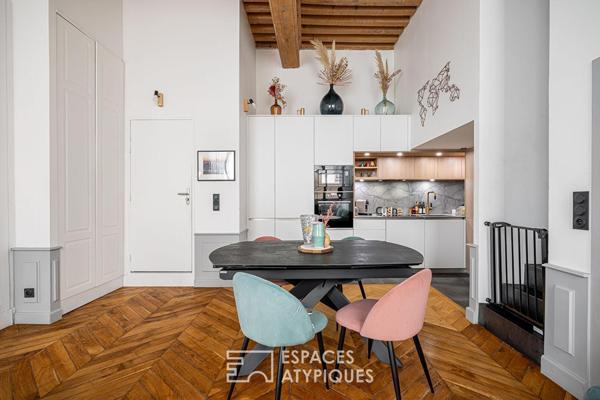 Esprit canut et lignes contemporaines à proximité des quais du Rhône