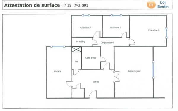 Appartement à louer    2 pièces • 87,54 m2 Saint-Genis-Laval