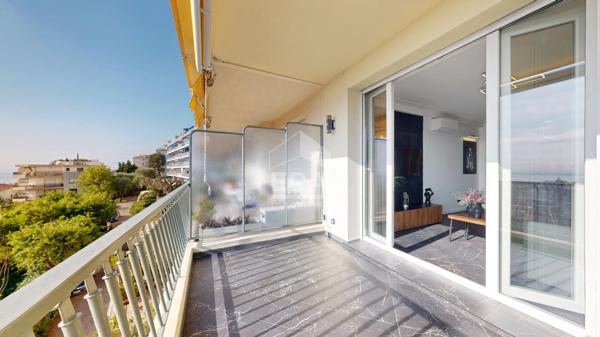 NICE - BAUMETTES : JOLI 3 PIÈCES AVEC TERRASSE, BALCON VUE DÉGAGÉE VILLE ET MER