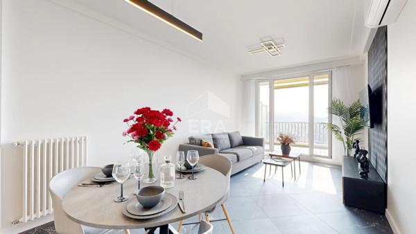 NICE - BAUMETTES : JOLI 3 PIÈCES AVEC TERRASSE, BALCON VUE DÉGAGÉE VILLE ET MER