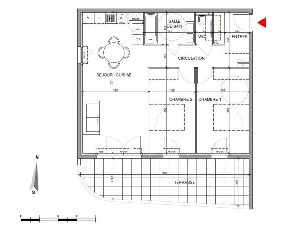 Appartement 3 pièces de 66 m² à Cagnes-sur-Mer (06800)