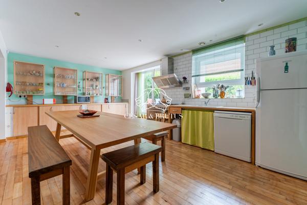 Ensemble immobilier avec maison, terrasse et local commercial quartier du port