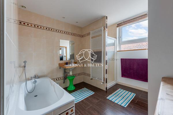 Ensemble immobilier avec maison, terrasse et local commercial quartier du port