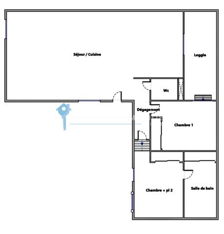 Appartement
                                                                                                                                                                                                                                                                                                                        3 pièce(s)                                                                                                                                                                                                          2 chambre(s)                                                                                                                                                                                                          60  m²