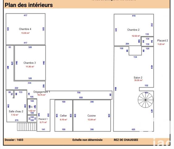 Maison traditionnelle 7 pièces de 185 m² à Cussac (87150)