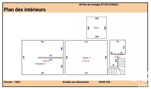 Maison traditionnelle 7 pièces de 185 m² à Cussac (87150)