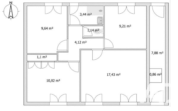 Maison à vendre 3 pièces 56 m² Chatou