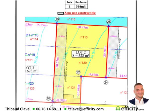 Terrain - 528 m²