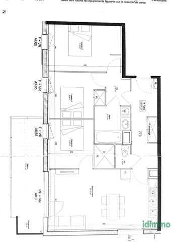 MIONS Dernier Étage 2/2 avec Terrasse et place de parking coté Gare limite St Priest Mions (69780)