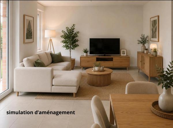 Grand T2/T3 de 67 m² avec jardin et terrasse – Proximité commerces - PONT L'EVEQUE (14)