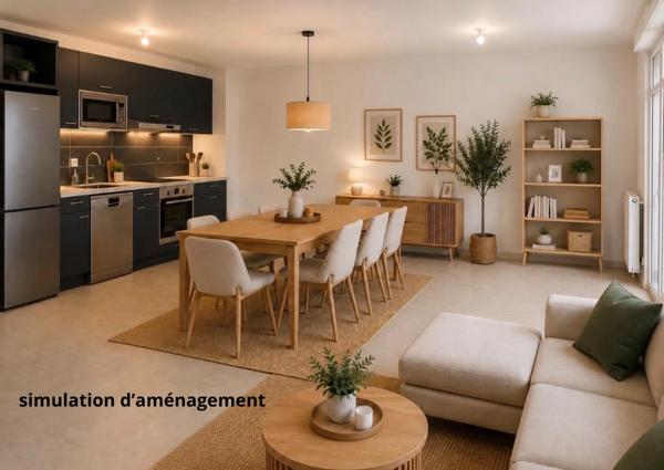 Grand T2/T3 de 67 m² avec jardin et terrasse – Proximité commerces - PONT L'EVEQUE (14)