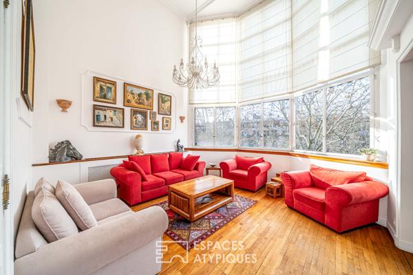 Duplex Art Déco à l’orée du Bois de Boulogne et du Jardin du Ranelagh