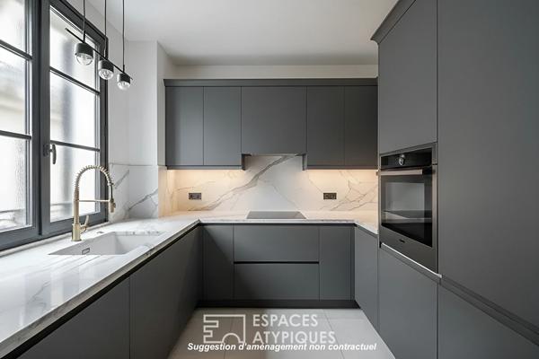 Duplex Art Déco à l’orée du Bois de Boulogne et du Jardin du Ranelagh