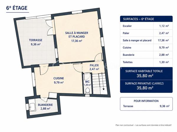 🏡 VIEUX-NICE – DUPLEX AVEC TERRASSE AU DERNIER ÉTAGE

Au cœur de l'un des quartiers les plus emblématiques de Nice, rue Saint-François, découvrez ce duplex de caractère de 93 m² habitables bénéficiant d'une terrasse d'environ 10 m², un bien rare sur le marché du Vieux-Nice.

Situé aux 5e et 6e étages d'un immeuble typique niçois, cet appartement profite d'une configuration atypique offrant de nombreuses possibilités d'aménagement et de valorisation.

Le niveau principal accueille actuellement un salon, deux grandes chambres, une salle de bains, une salle d'eau ainsi qu'un cellier.

À l'étage supérieur, la salle à manger et la cuisine s'ouvrent directement sur la terrasse, véritable atout du bien, offrant un espace extérieur particulièrement recherché dans ce secteur historique.

Des travaux de modernisation sont à prévoir, mais le potentiel est exceptionnel. Une réorganisation des volumes permettra de créer un appartement de standing alliant charme de l'ancien, luminosité et extérieur, particulièrement recherché par une clientèle internationale ou pour un projet patrimonial haut de gamme.

📍 Les points forts :

✅ Dernier étage
✅ Duplex de 93 m² habitables
✅ Terrasse d'environ 10 m²
✅ Emplacement privilégié au cœur du Vieux-Nice
✅ Fort potentiel de valorisation après travaux
✅ Proximité immédiate des commerces, restaurants, tramway et mer

À noter : la réfection complète des parties communes a été votée et intégralement financée par les copropriétaires. Les travaux sont actuellement en cours et devraient être achevés prochainement, contribuant à la valorisation durable de l'immeuble.

Un bien rare destiné aux amateurs d'adresses de caractère et aux investisseurs à la recherche d'un projet à forte valeur ajoutée.

📞 Dossier complet et visite sur demande.