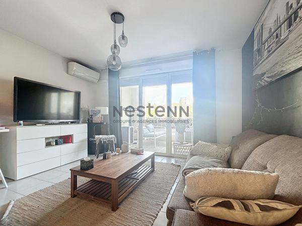 Appartement T3 de 60.8m2 avec DOUBLE BOX fermé, grande terrasse proche de la Valentine