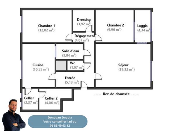 Appartement à vendre 3 pièces 80 m² Valence