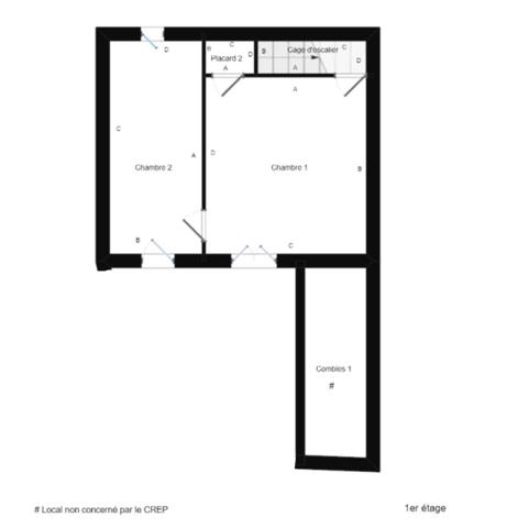 Maison à CHERBOURG-EN-COTENTIN, 50120 - 5 pièces 70m²