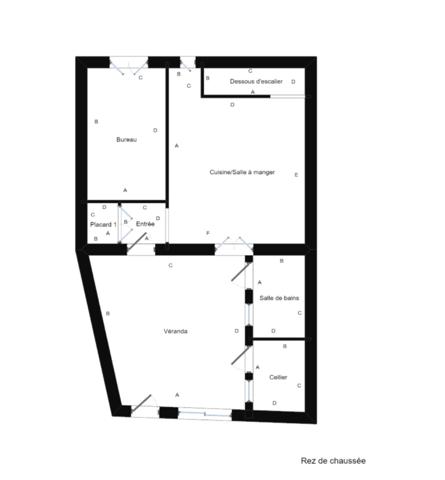 Maison à CHERBOURG-EN-COTENTIN, 50120 - 5 pièces 70m²