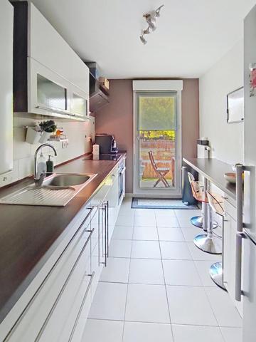 Appartement 65m2 à Yutz, 2 chambres, balcon, ascenseur, garage