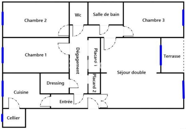Appartement 4 pièces - 88 m²