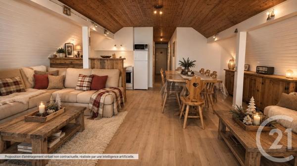 Appartement F3 à vendre  3 pièces - 47 m 2   THOLLON LES MEMISES  - 74