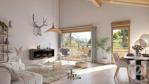 Appartement F3 à vendre  3 pièces - 47 m 2   THOLLON LES MEMISES  - 74