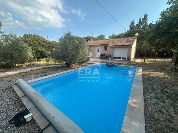 A VENDRE 83470 SEILLONS SOURCE D'ARGENS MAISON PLAIN PIED 95 M² SUR 1500M² DE  TERRAIN PISCINE CARPORT