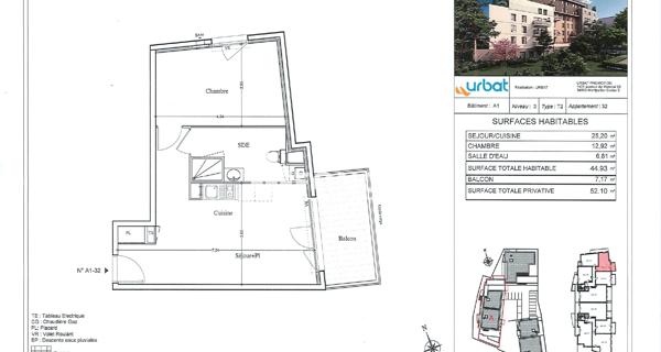Location Appartement 2 pièces 44.93 m² - Avignon 84000