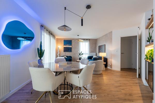 Appartement écrin contemporain en étage élevé