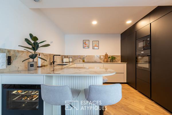 Appartement écrin contemporain en étage élevé